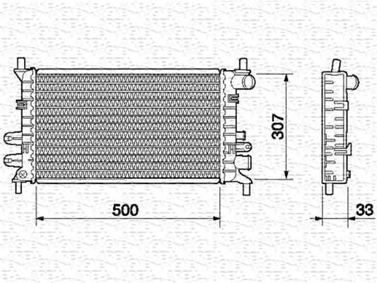 MAGNETI MARELLI Radiators, Motora dzesēšanas sistēma 350213498000